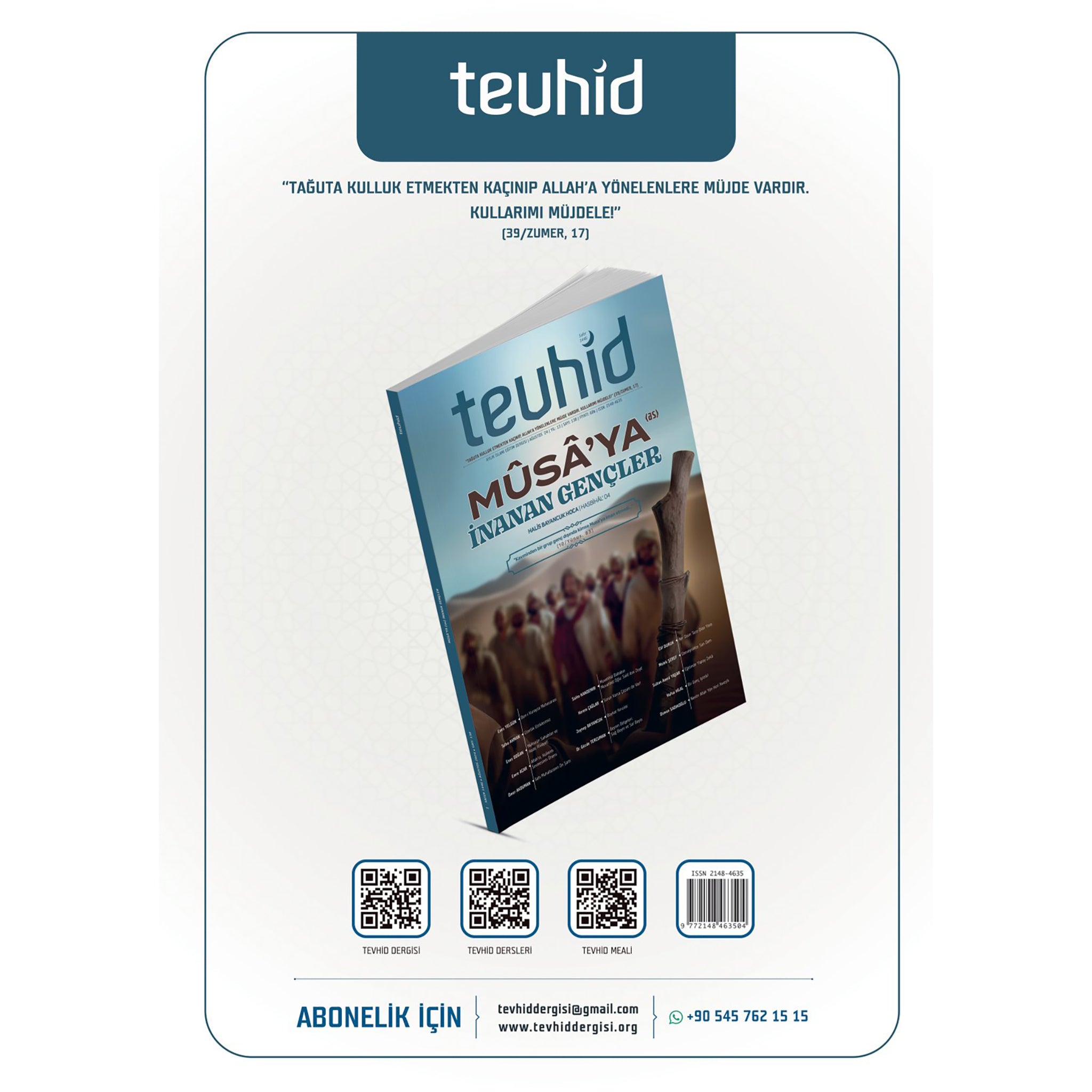 Tevhid Dergisi 139. Sayı