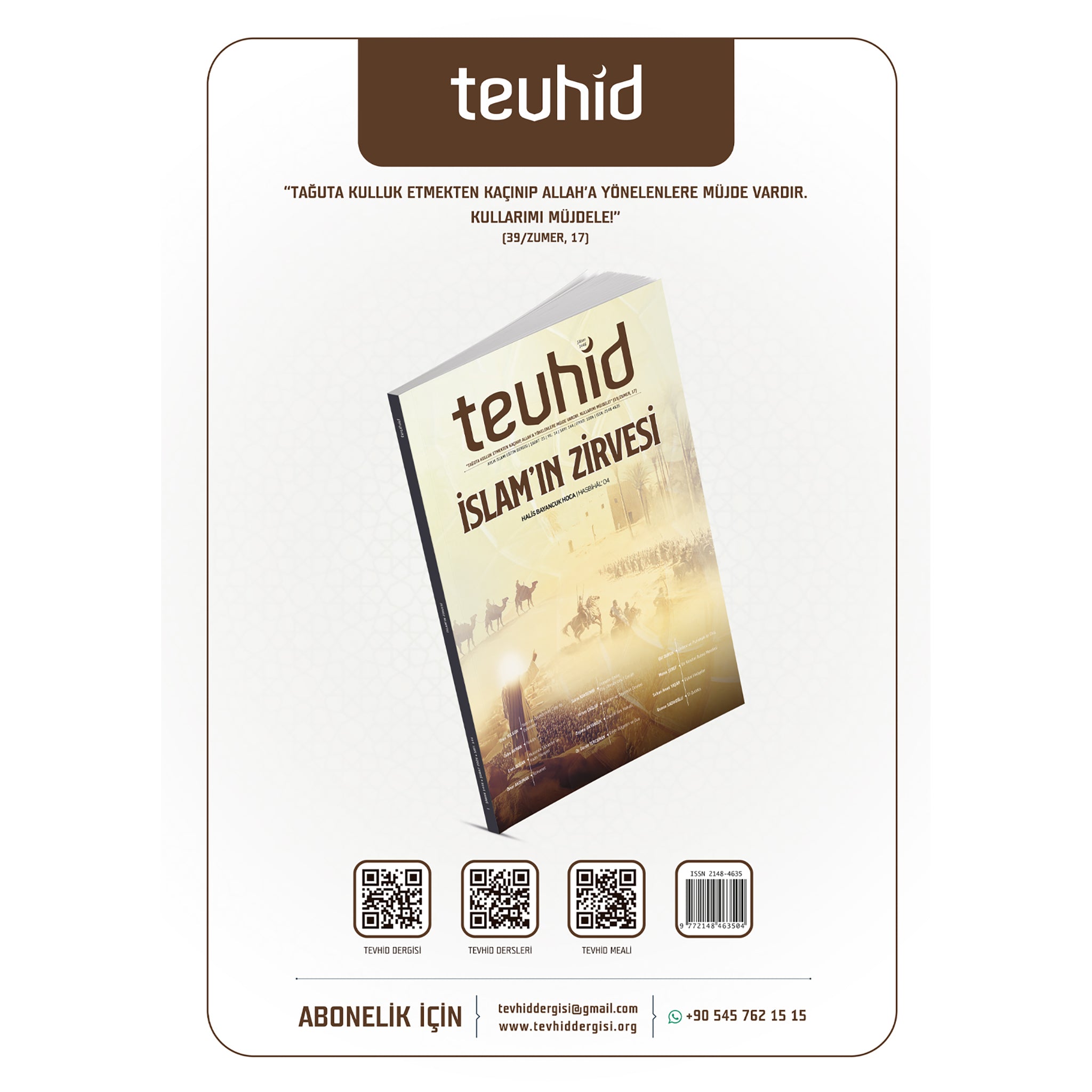 Tevhid Dergisi 145. Sayı