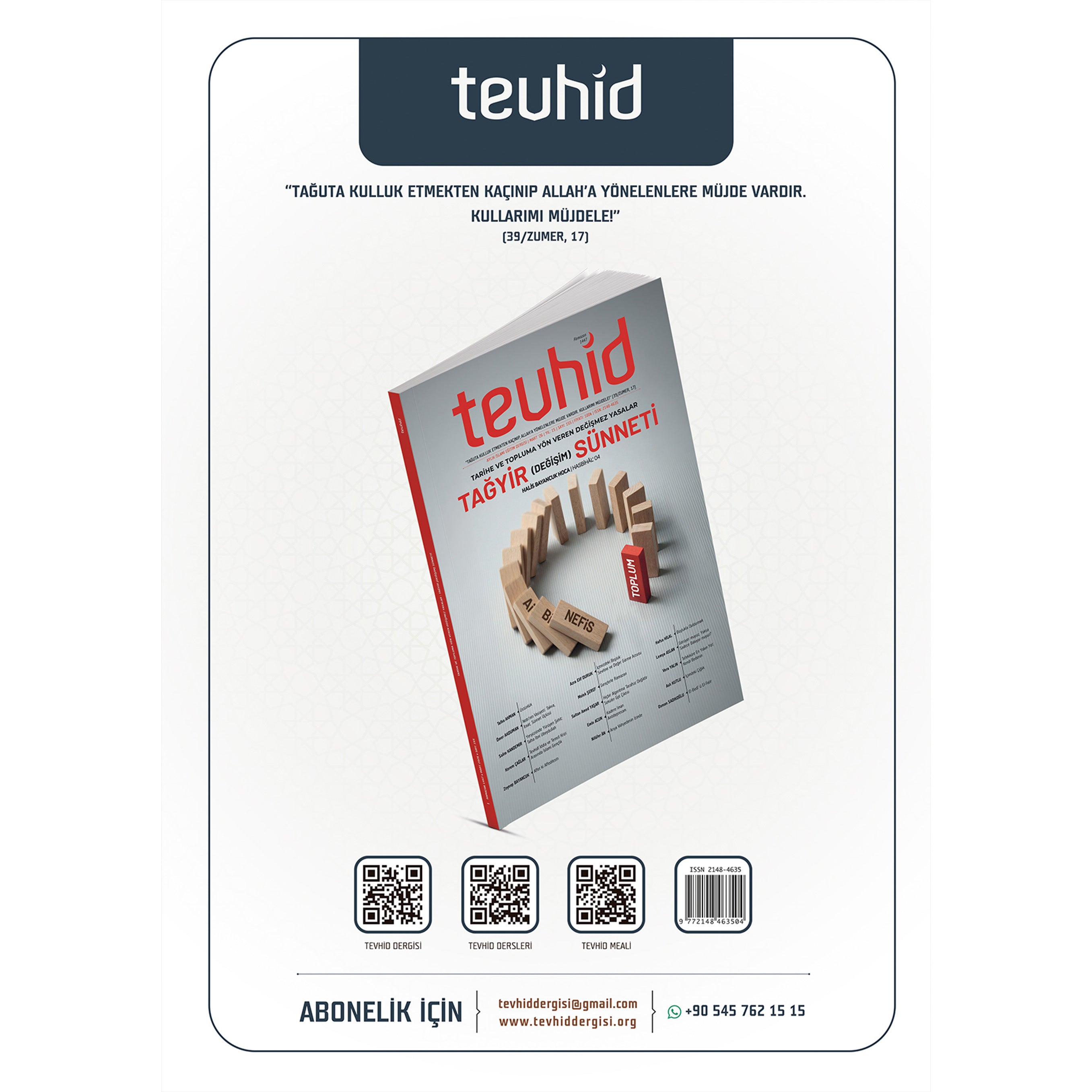 Tevhid Dergisi 156. Sayı