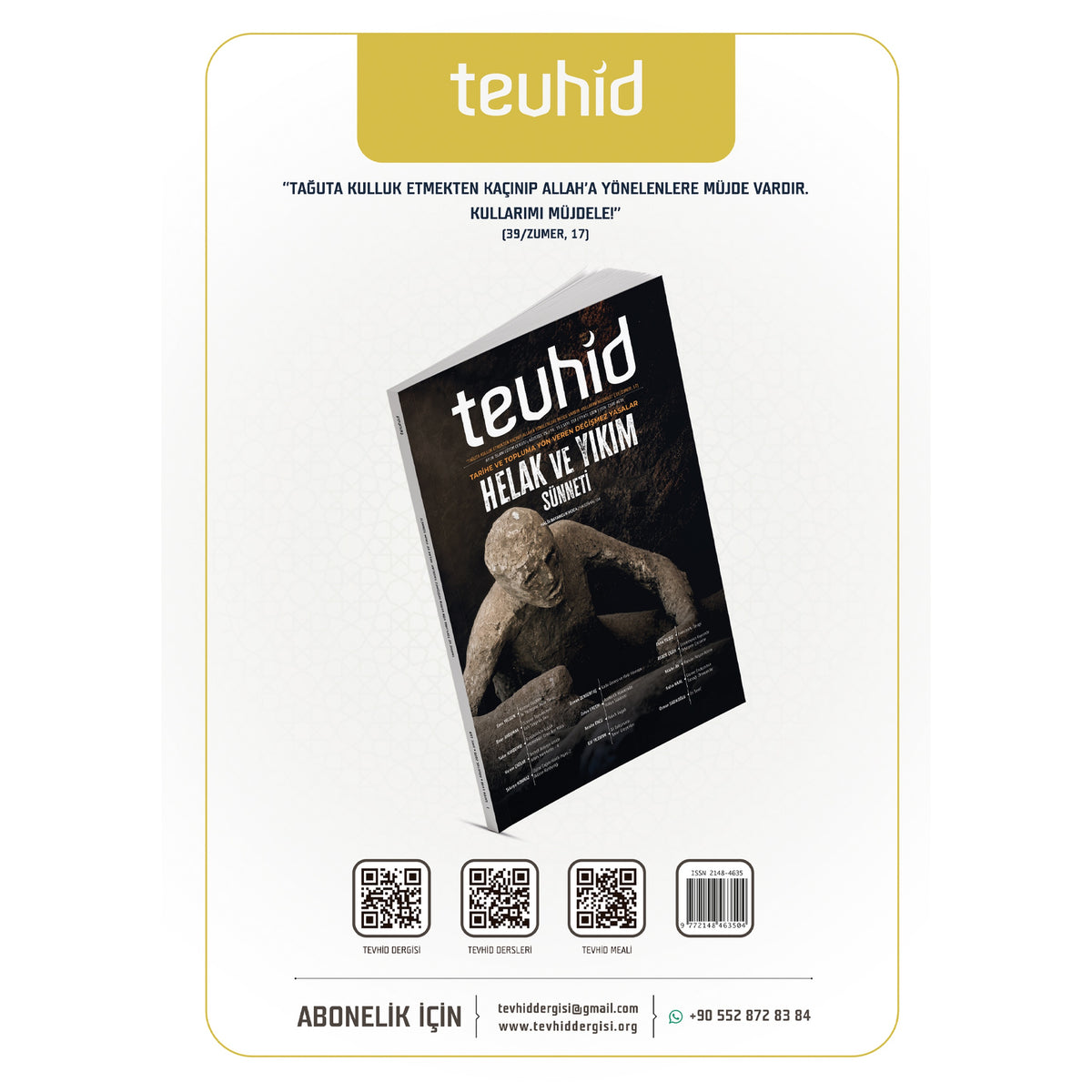 Tevhid Dergisi 160. Sayı