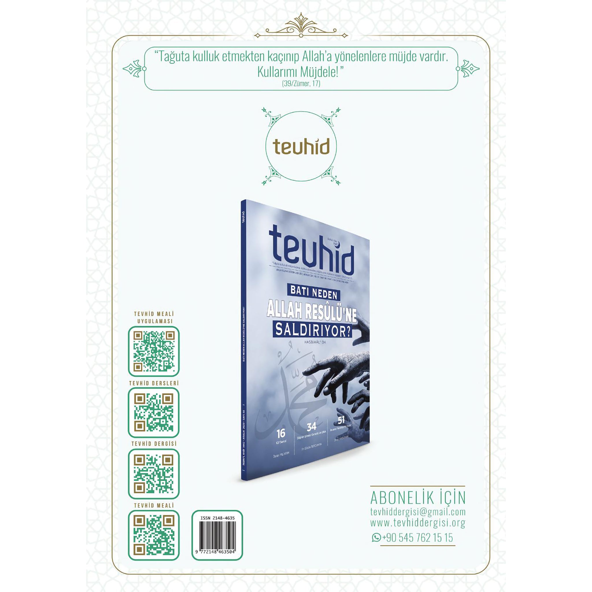 Tevhid Dergisi 99. Sayı