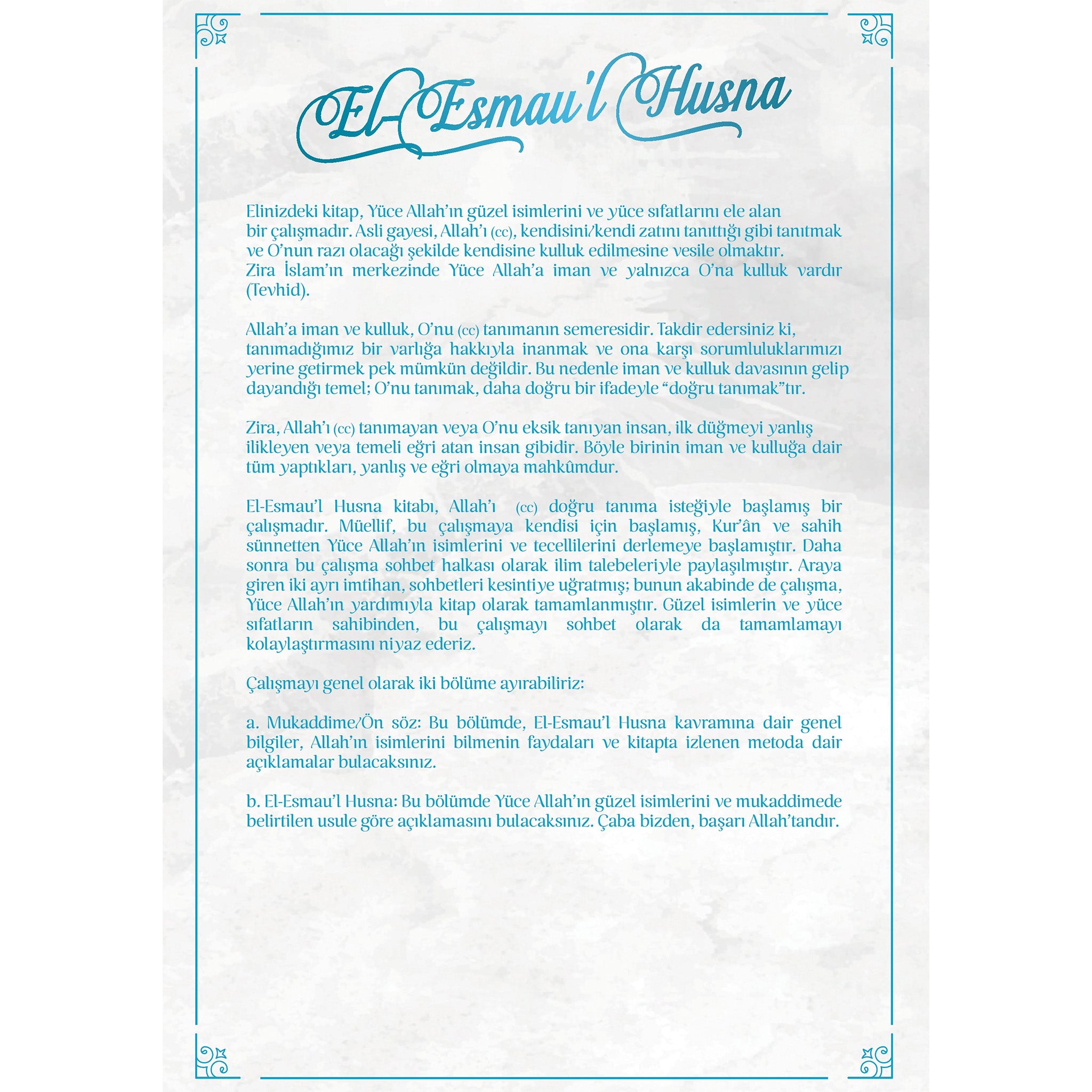 El Esmaul Husna (2 Ciltli)