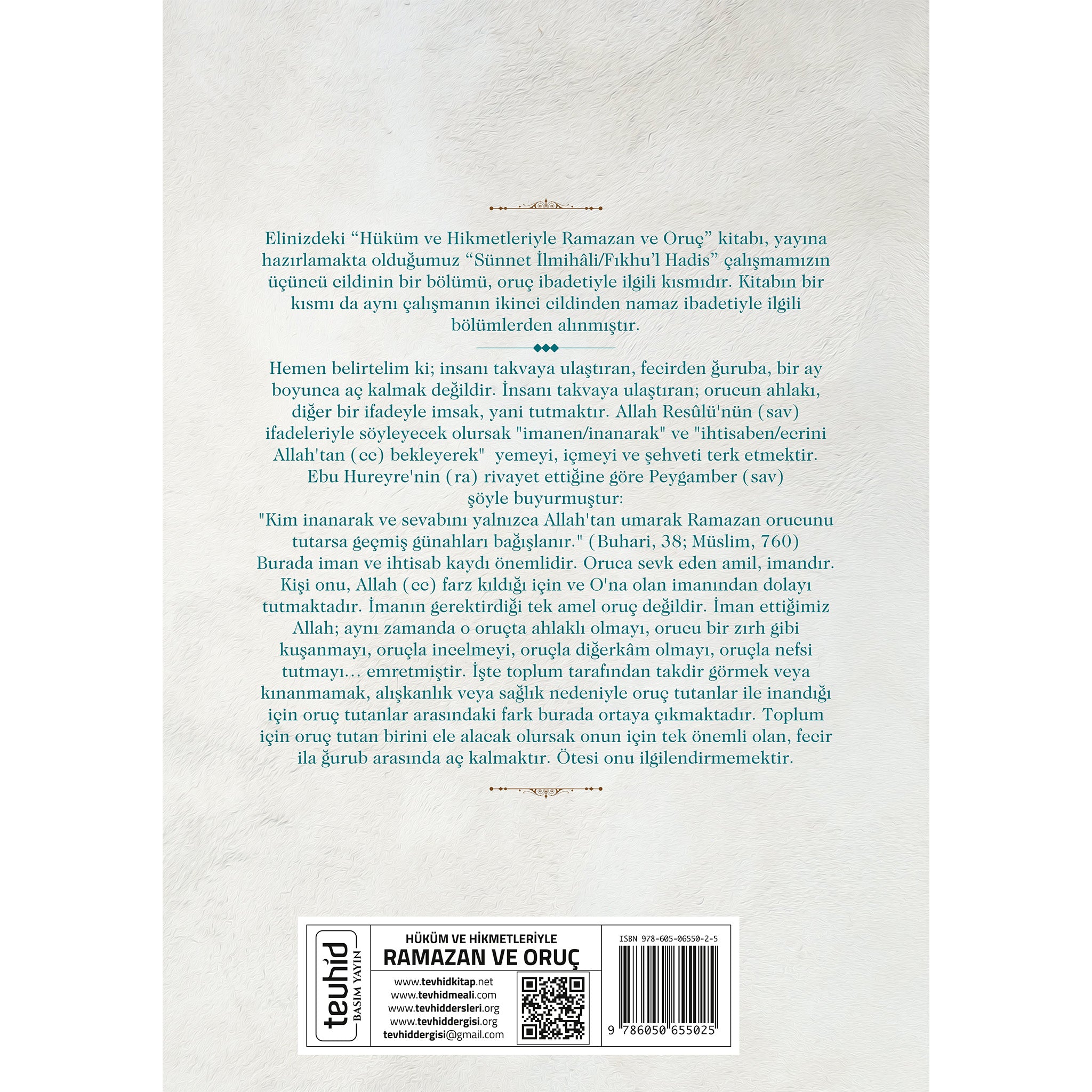 Hüküm Ve Hikmetleriyle Ramazan Ve Oruç