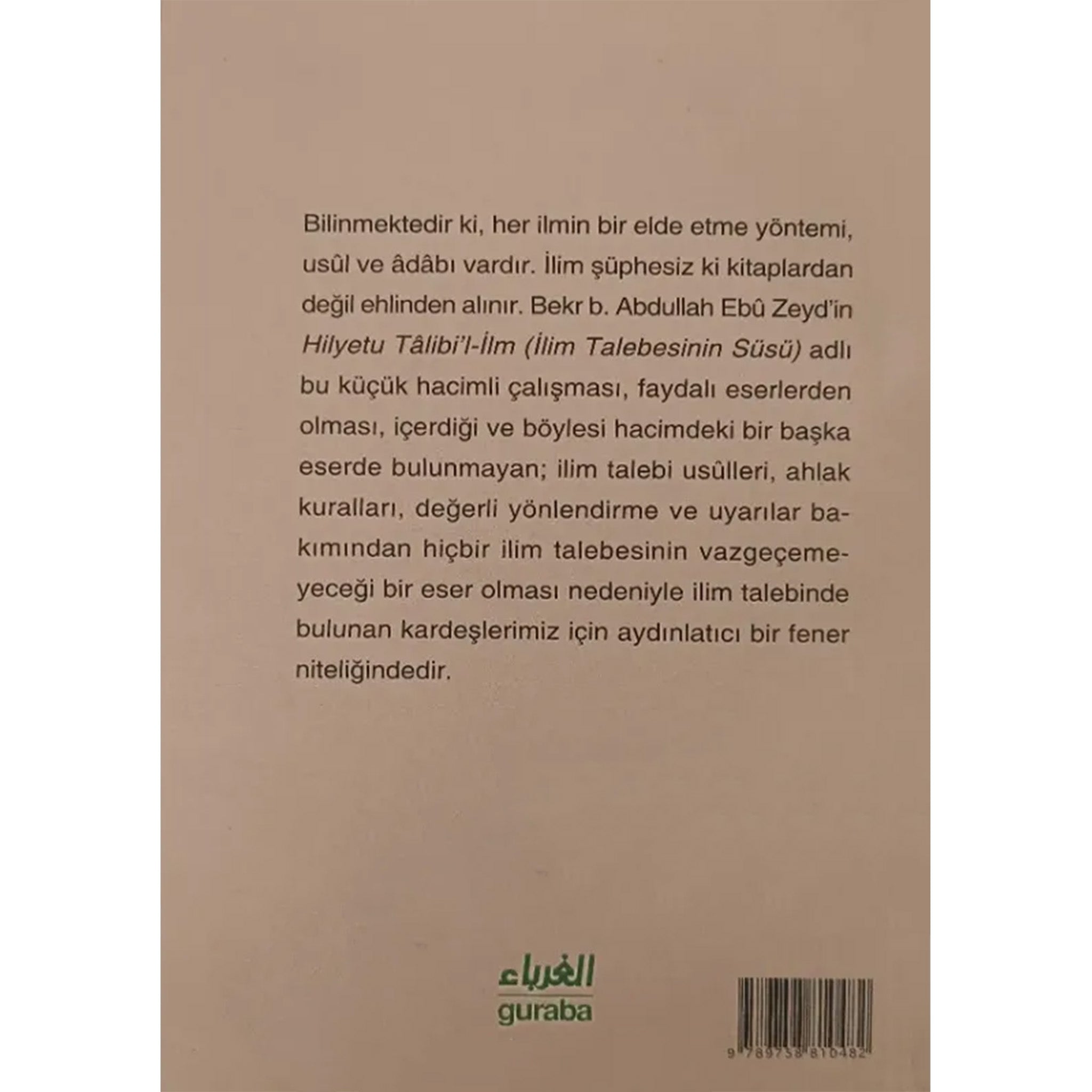 İlim Talebesinin Süsü