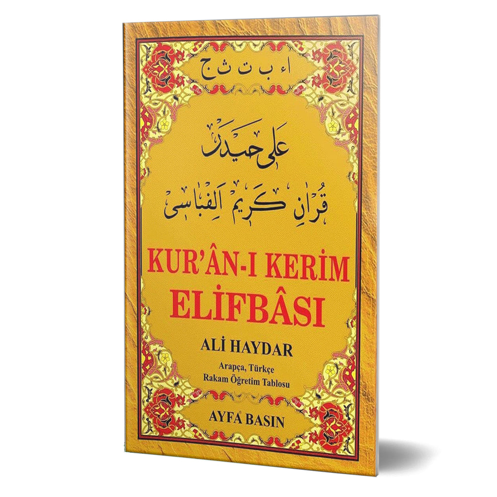 Kur'an-ı Kerim Elifbası - Arapça Türkçe Rakam Öğretim Tablosu