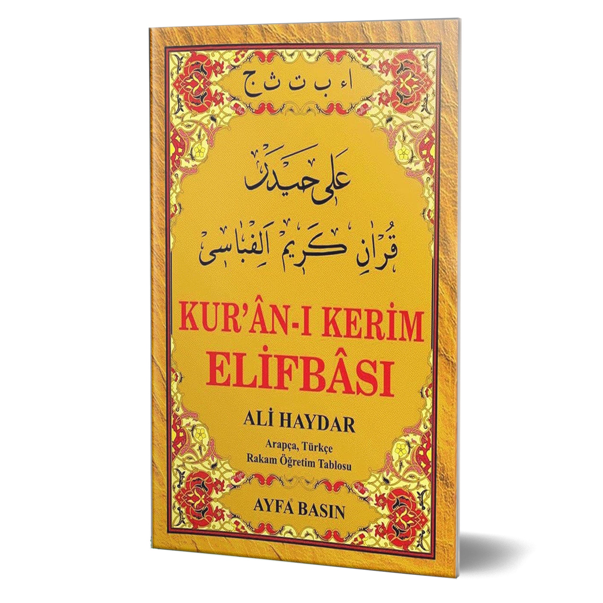 Kur'an-ı Kerim Elifbası - Arapça Türkçe Rakam Öğretim Tablosu