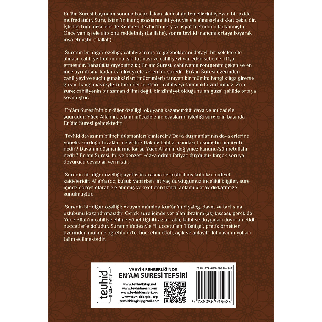 Vahyin Rehberliğinde Enam Suresi Tefsiri